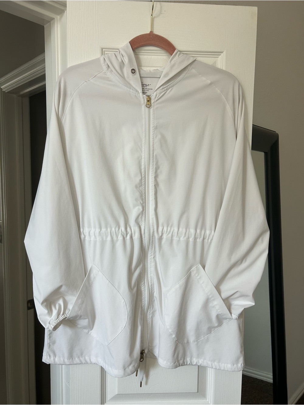 Soma Lightweight White Hooded Jacket